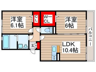 ヒルズひがし野　A棟の物件間取画像